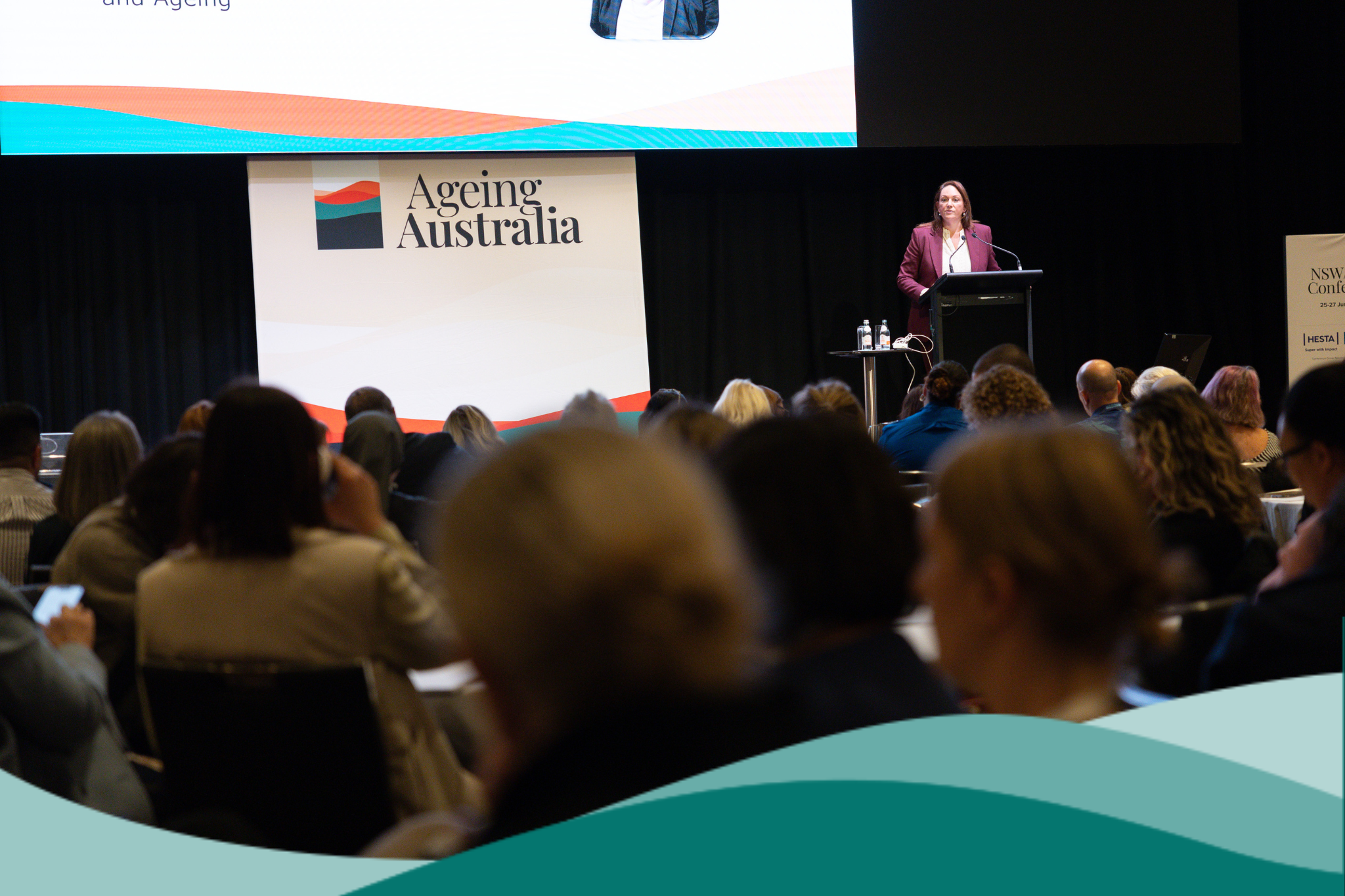 2025 NSW/ACT State Conference Plenary Session With Teal Waves