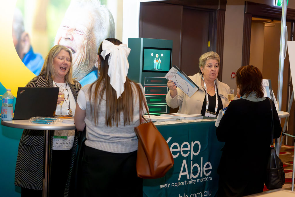 2025 VIC State Conference Keep Able Booth Networking Image
