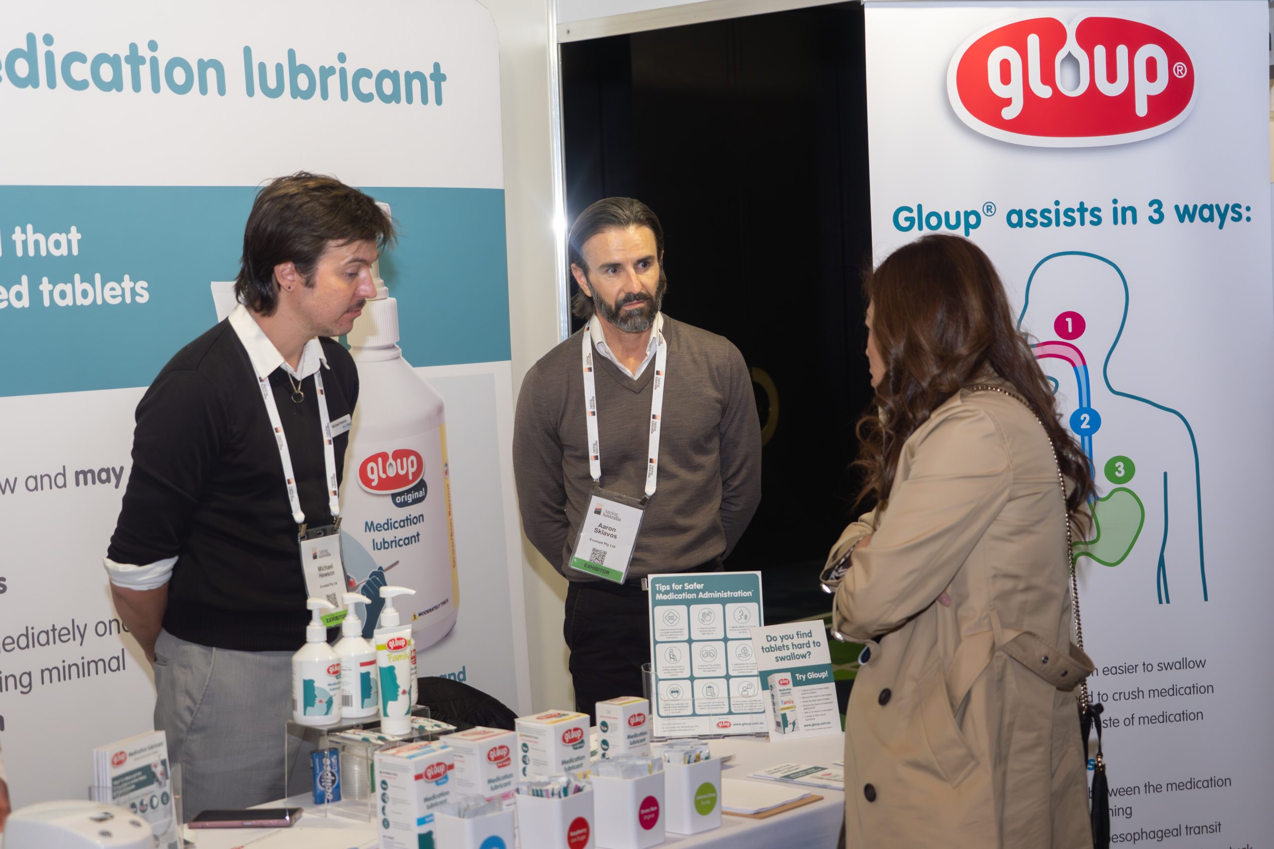 2025 WA State Conference Trade Booth 3 People Networking