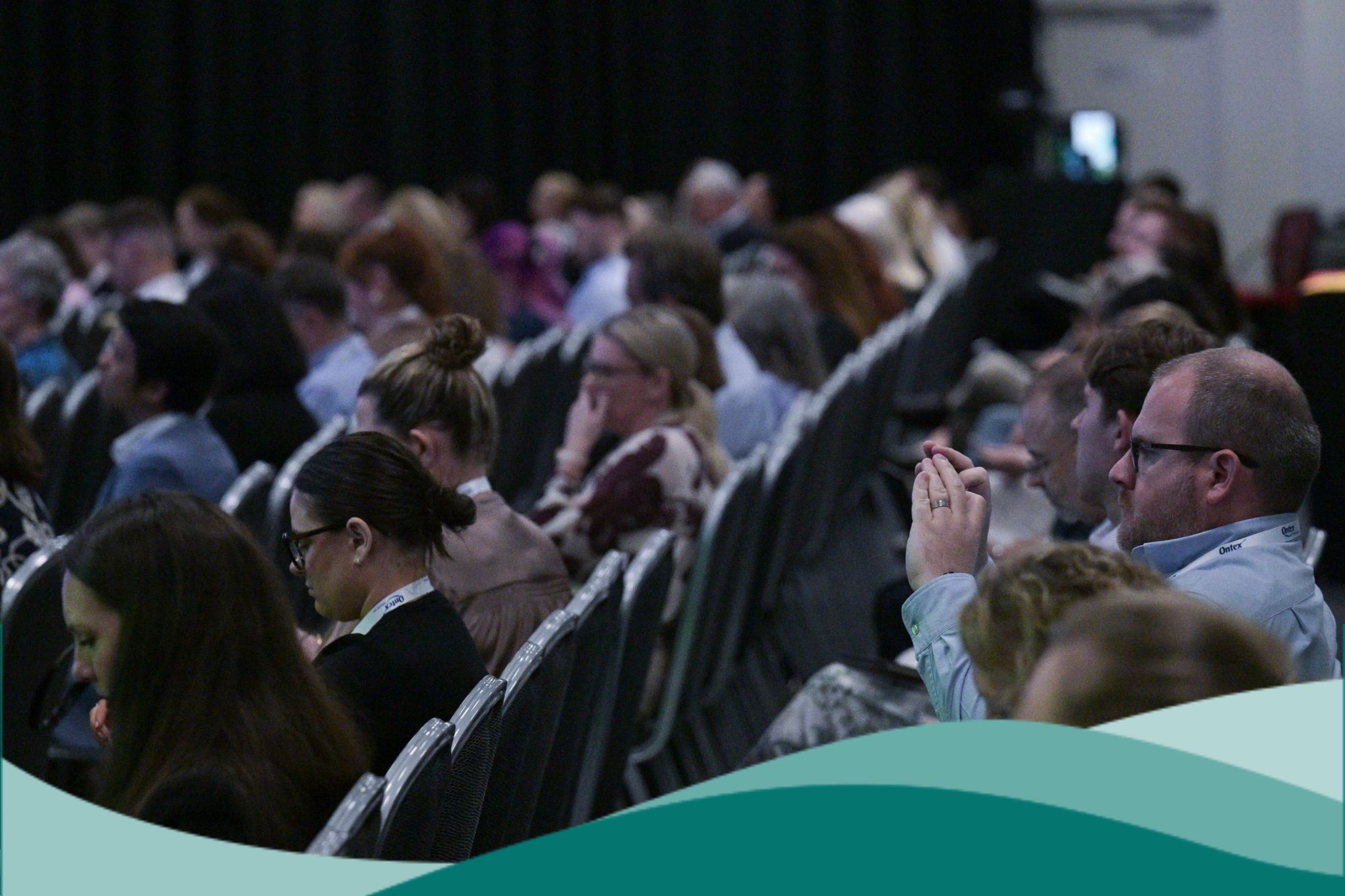 2025 National Conference Concurrent Session Group with Teal Waves