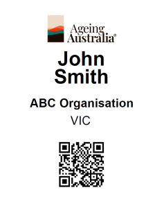 VIC Name Badge Template