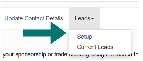 Lead Setup Tab Zoomed