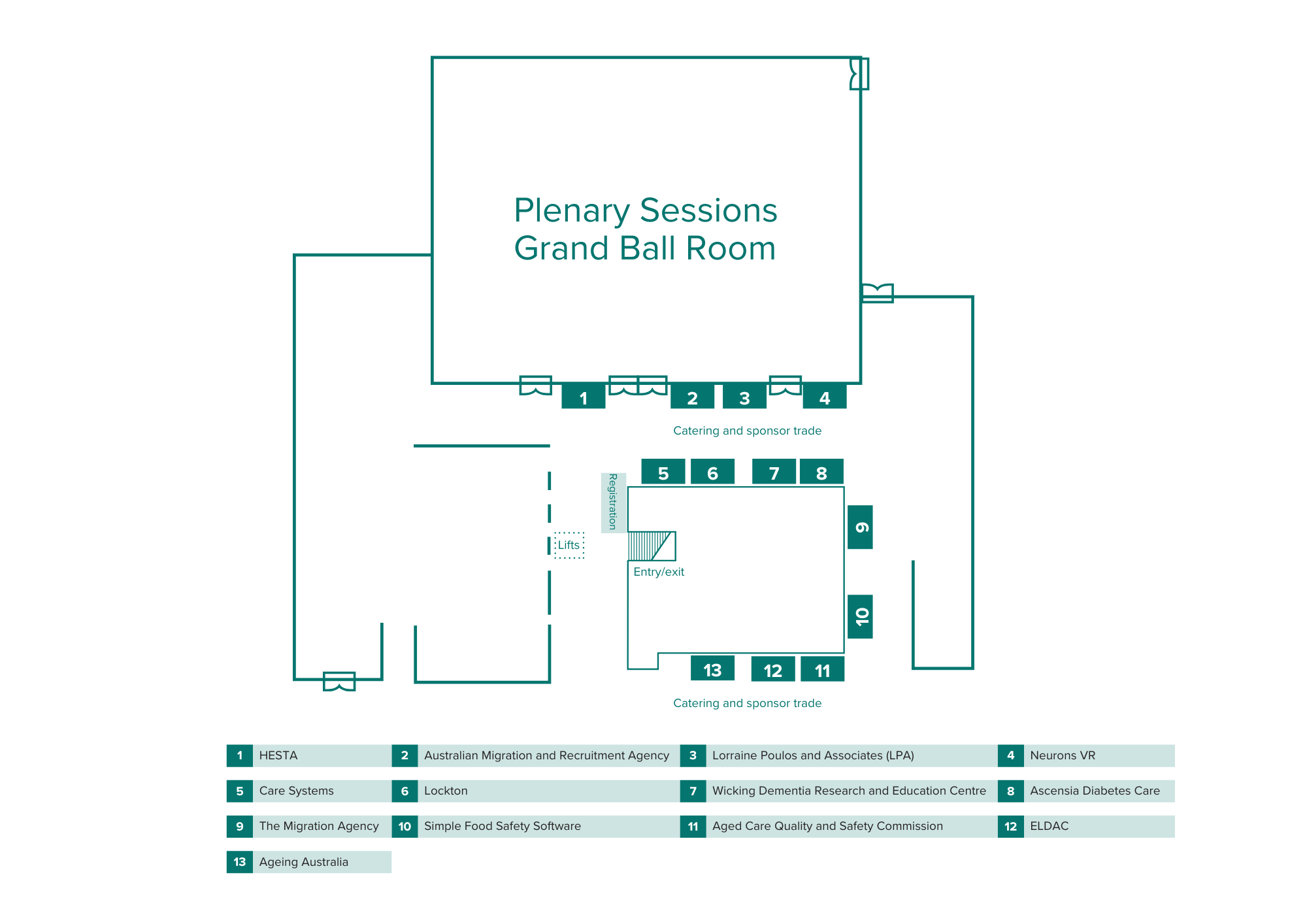 2026 SA Sponsor Floor Plan