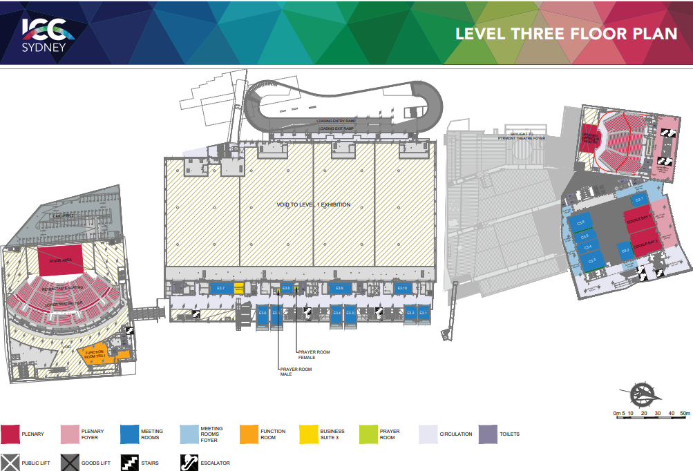 ICC Sydney Level 3 Floor Plan