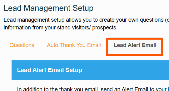 2026 National Conference Lead Alert Email