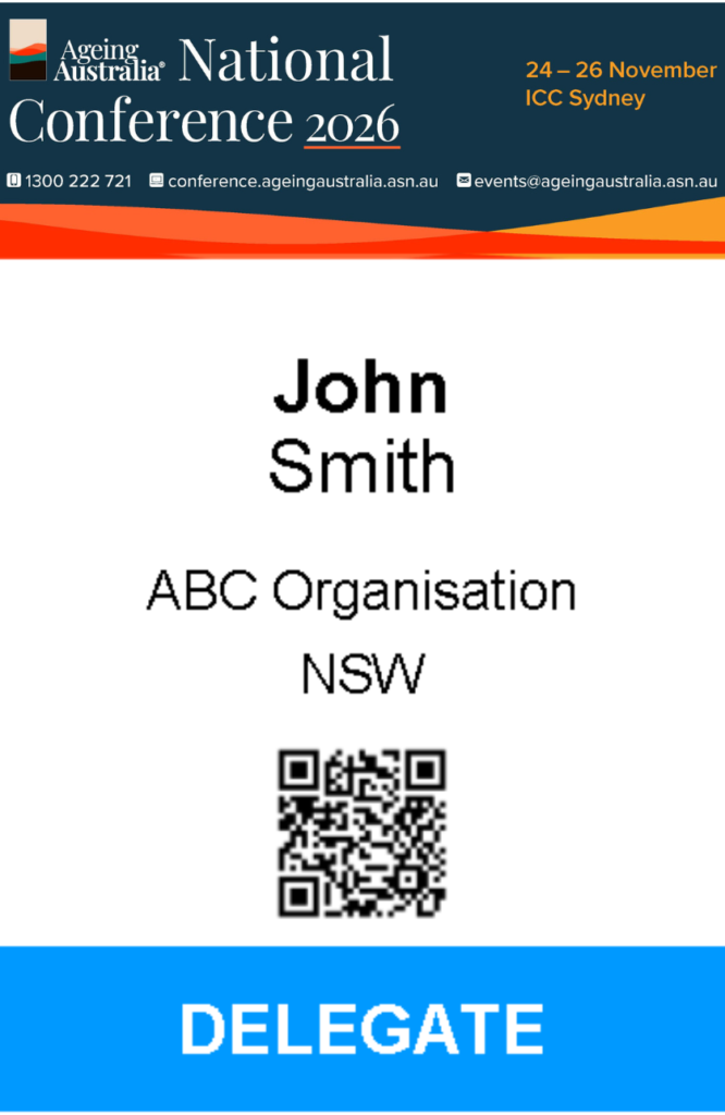 2026 National Conference Name Badge Example